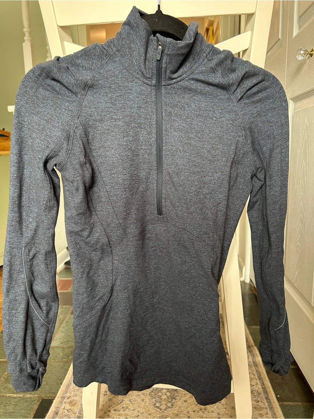 Lululemon blue/gray Half-Zip Athletic Top